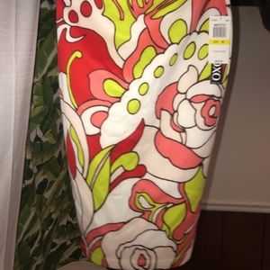 XOXO patterned Midi-Skirt